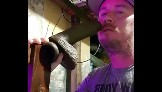 Swallowing Huge BBC Dildo Whole – Hot Gay Deep Throat Madness – TinyGays 18+