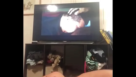 Bear JERKS OFF While Binge-Watching Hot Gay Porn — Gets HARDER Each Scene