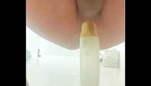 Riding Thick Pleasure: Bouncing on My Giant Black Dildo – GayToyFun 18+