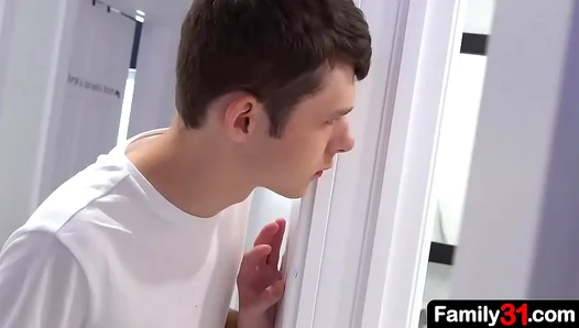 Stepdad Stepsons Steamy Shower Encounter Ignites Forbidden Passion – 18+