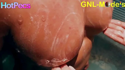 Muscular Asian Stud Sucks Hard Pecs in Steamy Shower Passion – NaughtyLads 18+