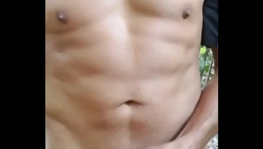 Massive Bear JERKS OFF Bareback Outdoors – Wild Horny Alone Time – 18+