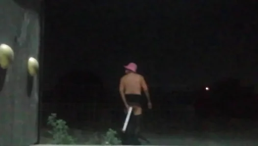 Riding the Rhythm: Horny Twink Fucks Small Toy Outside – NaughtyStreets 18+