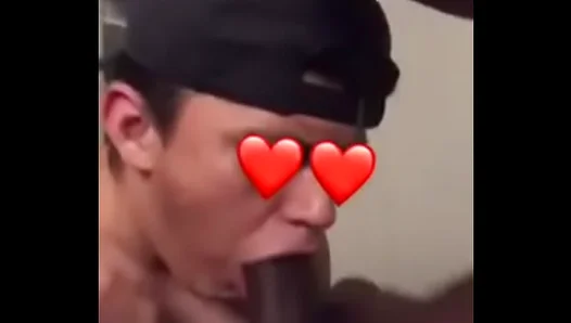 Twink Takes Huge Black Cock Like a Pro—Steamy Blowjob Action – 18+ Gay Porn