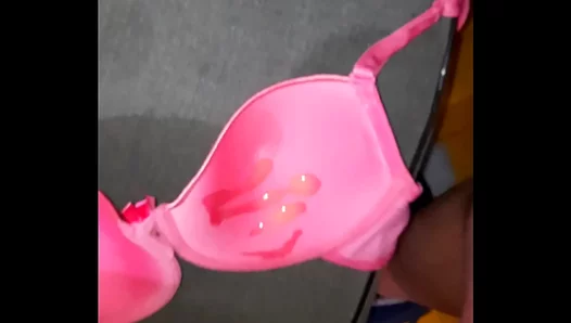 Silk Solo Session: Horny Stud Jerks Off in Sticky, Used Lace Bra – 18+