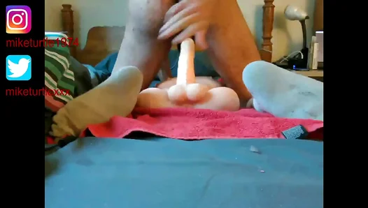 Stud Takes Giant Black Dildo Like a Pro – Loud Moans in Hot 12-Min Ride