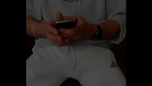 Gio JERKS OFF Outside, Busting a Nut From Tight Pants Friction – 18+