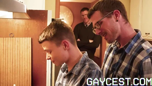 Austins Wild Initiation: Threesome Heat with Stepdad Daddy – TinyGays 18+