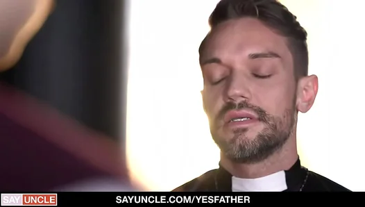 Naughty Christmas Eve: Ryan Jacobs Tempted by lusty Priest Dale Kuda – 18+