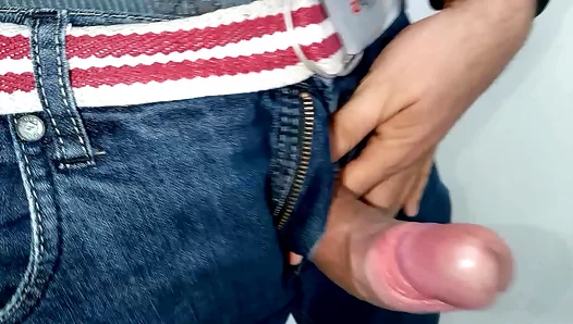 Hard Solo Session: Amateur Cocksucking Clerk JERKS OFF in Office Restroom – POV Heat 18+