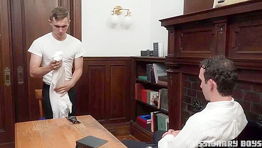 Greg McKean Claims His Subs Tight Hole Hard on Office Desk — FamilyDick 18+