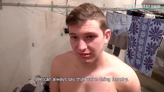 Brunette Hunk Gags Down Massive Cum Shot – Raw POV Blowjob Action – XXX Gay 18+