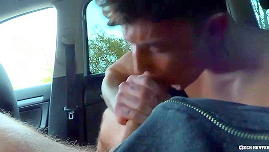 Curly Cutie Gets Railed Hard in Car — Steamy Gay Sex Adventure 18+
