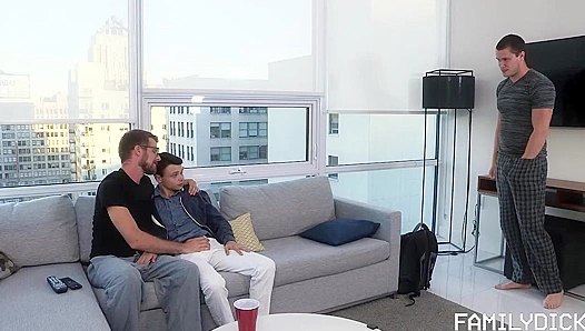 Damien Alex Rides Double Trouble in Hot 3-Way Anal Ride – FamilyDickFrenzy 18+