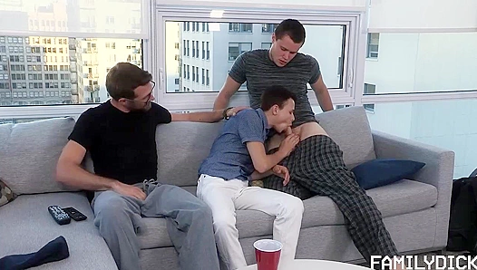 Damien Alex Rides Double Trouble in Hot 3-Way Anal Ride – FamilyDickFrenzy 18+