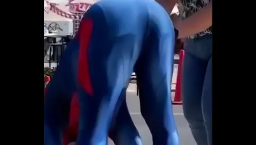 Spideys Sensual Twerking Fantasy – Busty Gay Cowboy Tease Steamy Booty Play – 3Min