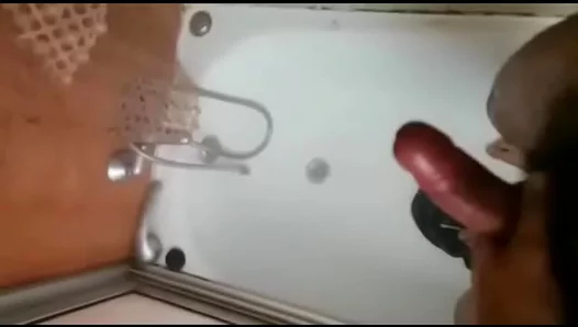 Post-Gym Shower Solo: Jacking Off Till That Thick Cum Explosion – Hot