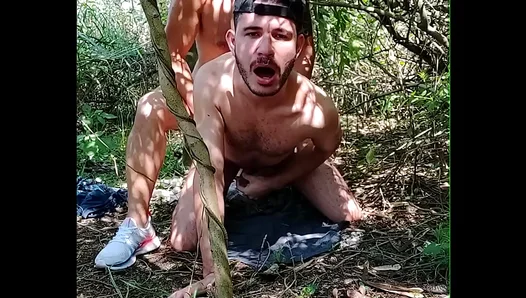 Tempted in the Wilderness: Horny Dude Seduces Stepbro-in-law for Raw Forest Fuck – Gay