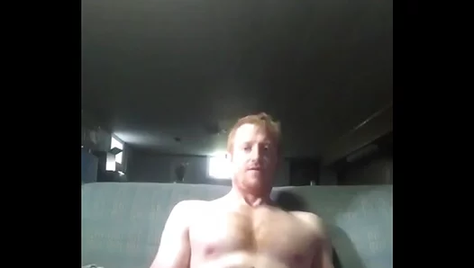 Swallowing Hard: Fiery Redhead Feasts on His Own Creamy Cum Load – 18+