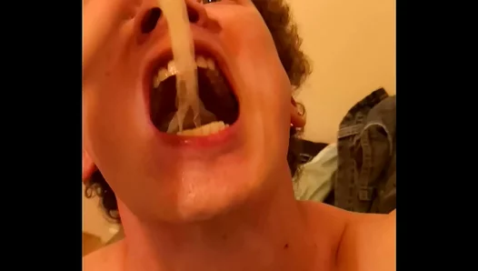 POV Blowjob Finish: Lisbon Top Blows Lad Then Drinks Load From Used Rubber – Hot Raw