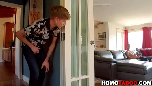 Caught Peeping on My Stepbrothers Massive Hard Cock – Taboo Desire Ignites – 18+