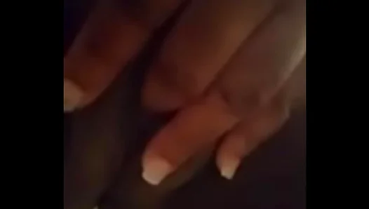 Ebony Beauty Moans Loudly While Finger-Fucking Her Soaking Wet Pssy Solo