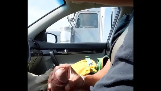 Truckers Unleashed: Steamy Public Masturbation Caught on Highway – Part 2