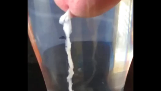 Cum Shot Spotlight: Jacking Off Into a Glass – Massive Load in HD – HotGayClips 18+