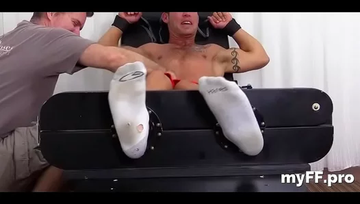 Muscle Bound Glory: Obsessed With Sweaty Feet Raw Fetish Play – 18+