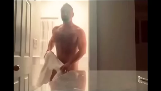 Muscle God Soaks Up Steam, Flaunting Hairy Armpits Ripped Abs — XXXGayShower 18+