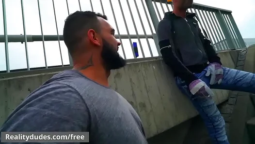 Ivo vs Roman: Hot Head Battle in a Steamy Public Blowjob Swap – RealityDudes