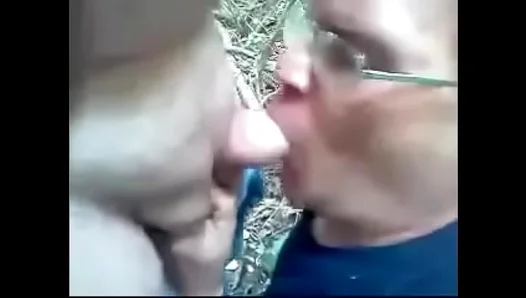 Pounded Deep in the Wild: Young Stud Ruins Old Guys Throat – 18+