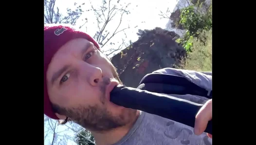 Hot Dildo Action in Nature: Steamy Outdoor Gay Fun – 18+