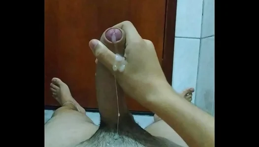 Latino Hunk Jizzes Hard in Steaming Solo Session – HotGayMasturbation