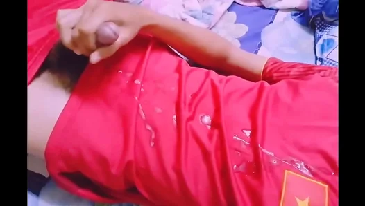 Vietnamese Cutie JERKS OFF While Gobbling Thick COCK – Massive Creamy Load! 18+
