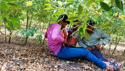 Steamy Threesome Under the Sun: Three Jocks Fuck Wildly in a Blooming Meadow – 18+
