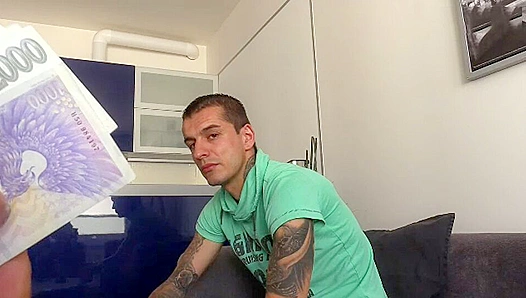Inked Innocence Owes Big Time—Paying Back with a Blowjob from Tattooed Twink – Inked