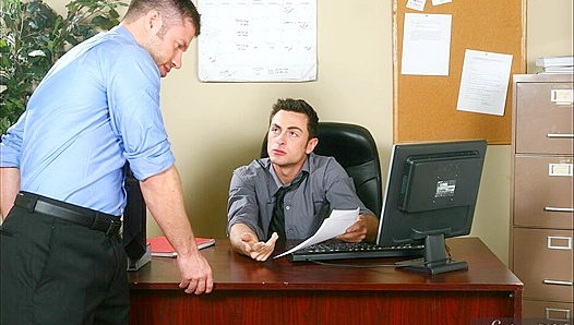 Tristan Phoenix Gets Pounded Hard by Tristan Jaxx – Steamy Office Anal Action