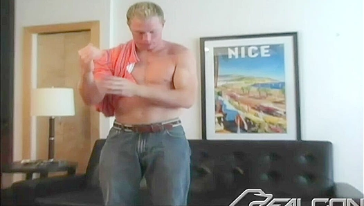 Jakes Rock-Hard Physique Glows While Jerking Off — Falcon Studios 18+