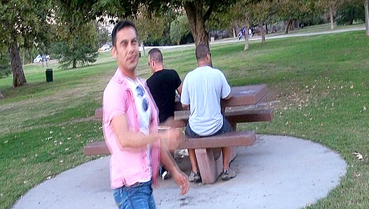 Thrill: Mystery Stud Jerks Off in Park Shadows – Raw Gay Fetish