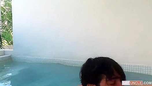 Cancn Heat: Passionate Latino Men Fuck Wildly by the Pool – Hot Gay Action