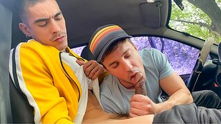 Curious Straight Guy Gives In To Passion With Hot Latino Uber Driver – JonasMatt Scene