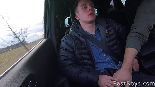 Victor Schumann Goes Wild With Hot Backseat Blowjob Action – GayXXX Scenes