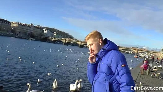 Steamy Sunlit Hookup: Hot 18YO Czech Stud Goes Wild in Prague – 18+