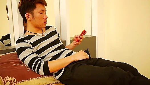 Oiled Up Desire: Young Asian Twink Masturbates Intensely – Hot POV Action – 18+