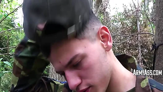 Craving Release: horny soldiers indulge in steamy, sweaty man-on-man action – 18+