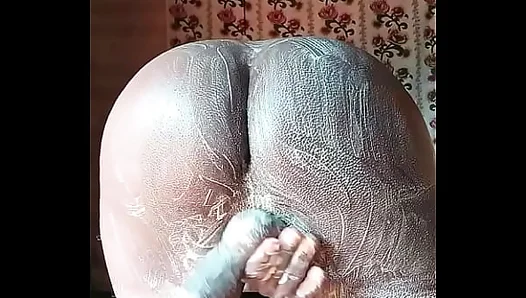 Soapy Pleasure: Jayla254 Teasing Her Curvy Booty While She Jerks Off – Hot Show