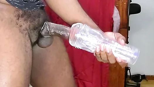 Jacking Off Huge Hardcock with Fleshlight After Hot Workout – Sexy AF