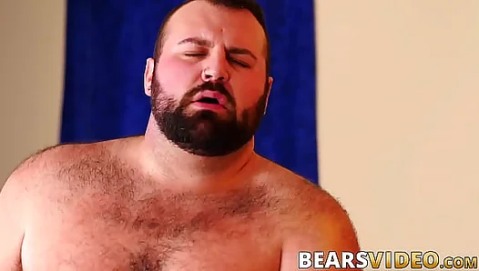 Big Bear Impaled: Massive Cock Stretches Tight Hole Wide – GayPorn.com