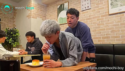 Blowjob Bliss in Tokyo Caf – Hot Public Gay Moment Unfolds 18+